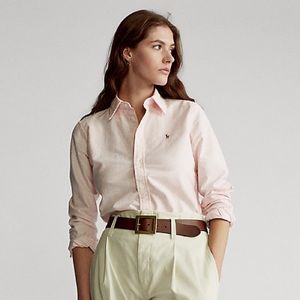 Ralph Lauren Peach Button Down Long Sleeve